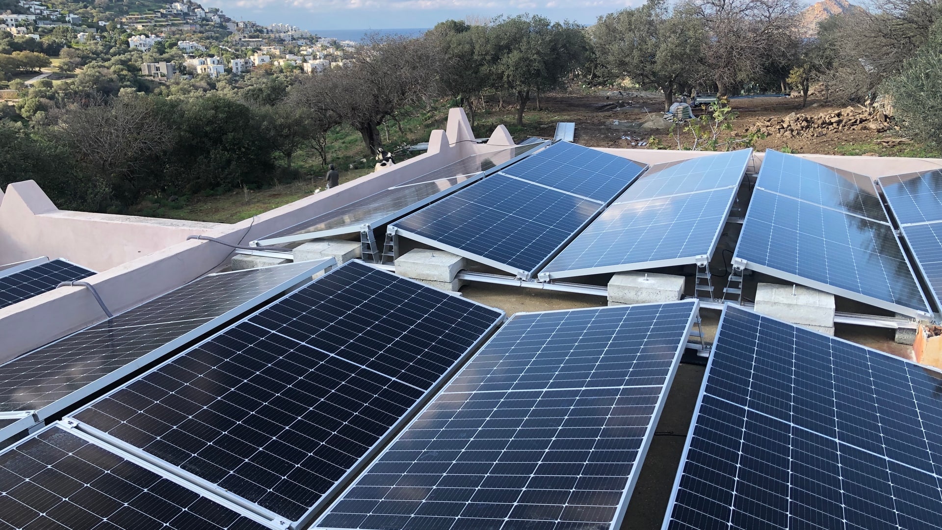 Bodrum Mesken GES Muğla güneş enerjisi sistemi saha fotoğrafı